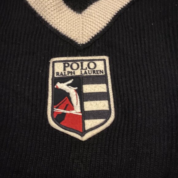 Vintage Polo Ralph Lauren Wool Ski Sweater Suicide Jump Patrol Alpine Small - Picture 3 of 8